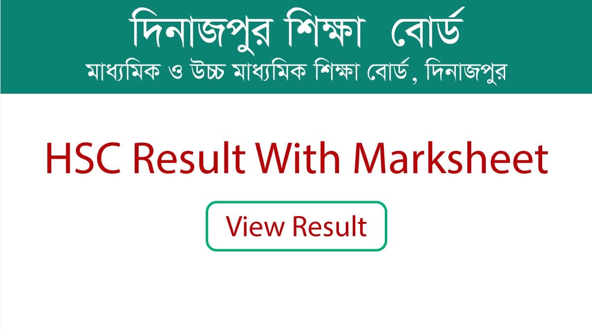 Dinajpur Board HSC Result